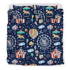 Circus Dream Pattern Print Duvet Cover Bedding Set-grizzshop