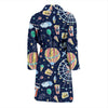 Circus Dream Pattern Print Men Long Robe-grizzshop