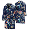 Circus Dream Pattern Print Men Long Robe-grizzshop