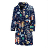 Circus Dream Pattern Print Men Long Robe-grizzshop