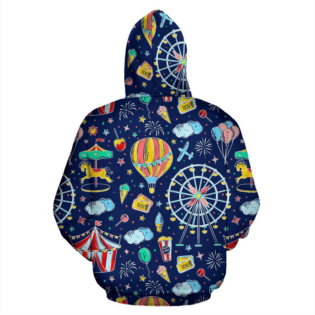 Circus Dream Pattern Print Men Women Pullover Hoodie-grizzshop