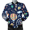 Circus Dream Pattern Print Men's Bomber Jacket-grizzshop