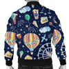 Circus Dream Pattern Print Men's Bomber Jacket-grizzshop