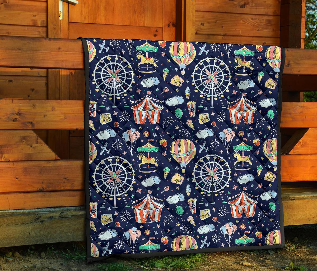 Circus Dream Pattern Print Quilt-grizzshop