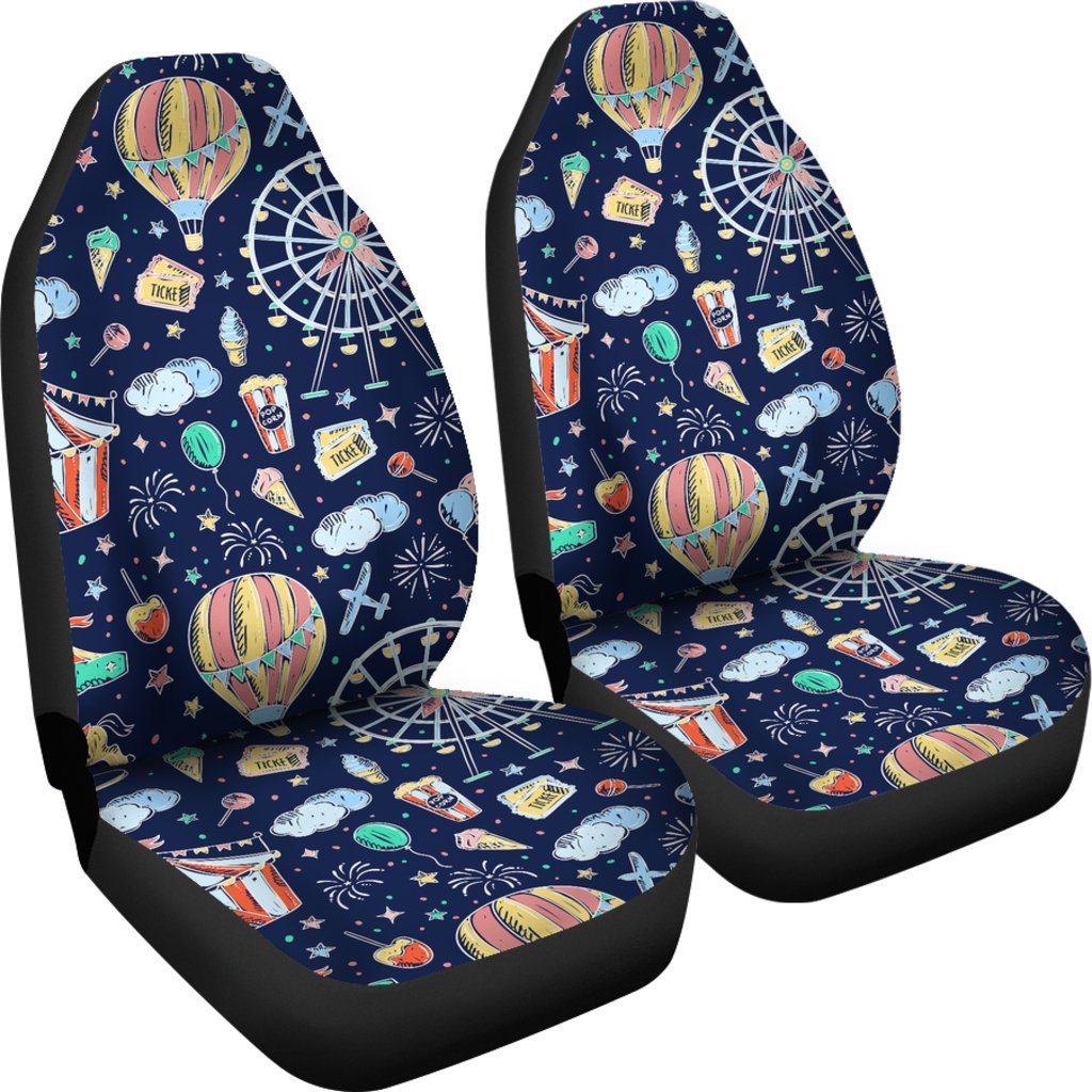 Circus Dream Pattern Print Universal Fit Car Seat Covers-grizzshop