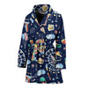 Circus Dream Pattern Print Women Long Robe-grizzshop