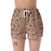 Circus Pattern Print Women's Shorts-grizzshop