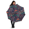 Circus Print Pattern Automatic Foldable Umbrella-grizzshop