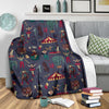 Circus Print Pattern Blanket-grizzshop