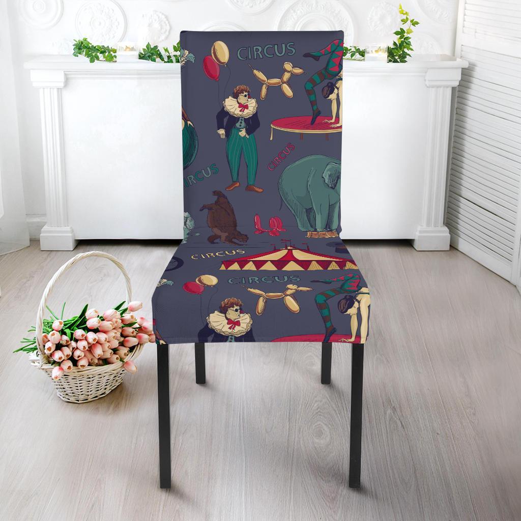 Circus Print Pattern Chair Cover-grizzshop