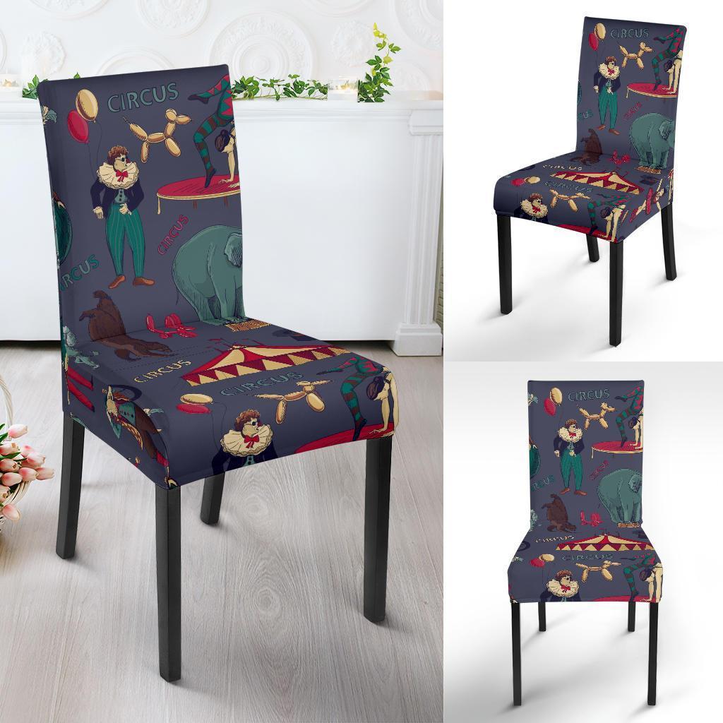 Circus Print Pattern Chair Cover-grizzshop