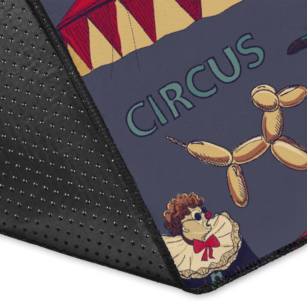 Circus Print Pattern Floor Mat-grizzshop