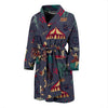 Circus Print Pattern Men Long Robe-grizzshop