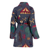 Circus Print Pattern Women Long Robe-grizzshop