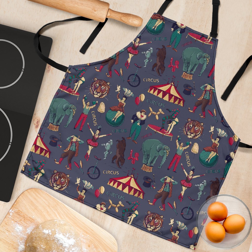 Circus Print Pattern Women's Apron-grizzshop