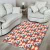 Circus Teddy Bear Pattern Print Floor Mat-grizzshop