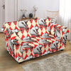 Circus Teddy Bear Pattern Print Loveseat Cover-grizzshop