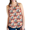 Circus Teddy Bear Pattern Print Racerback Tank Tops-grizzshop