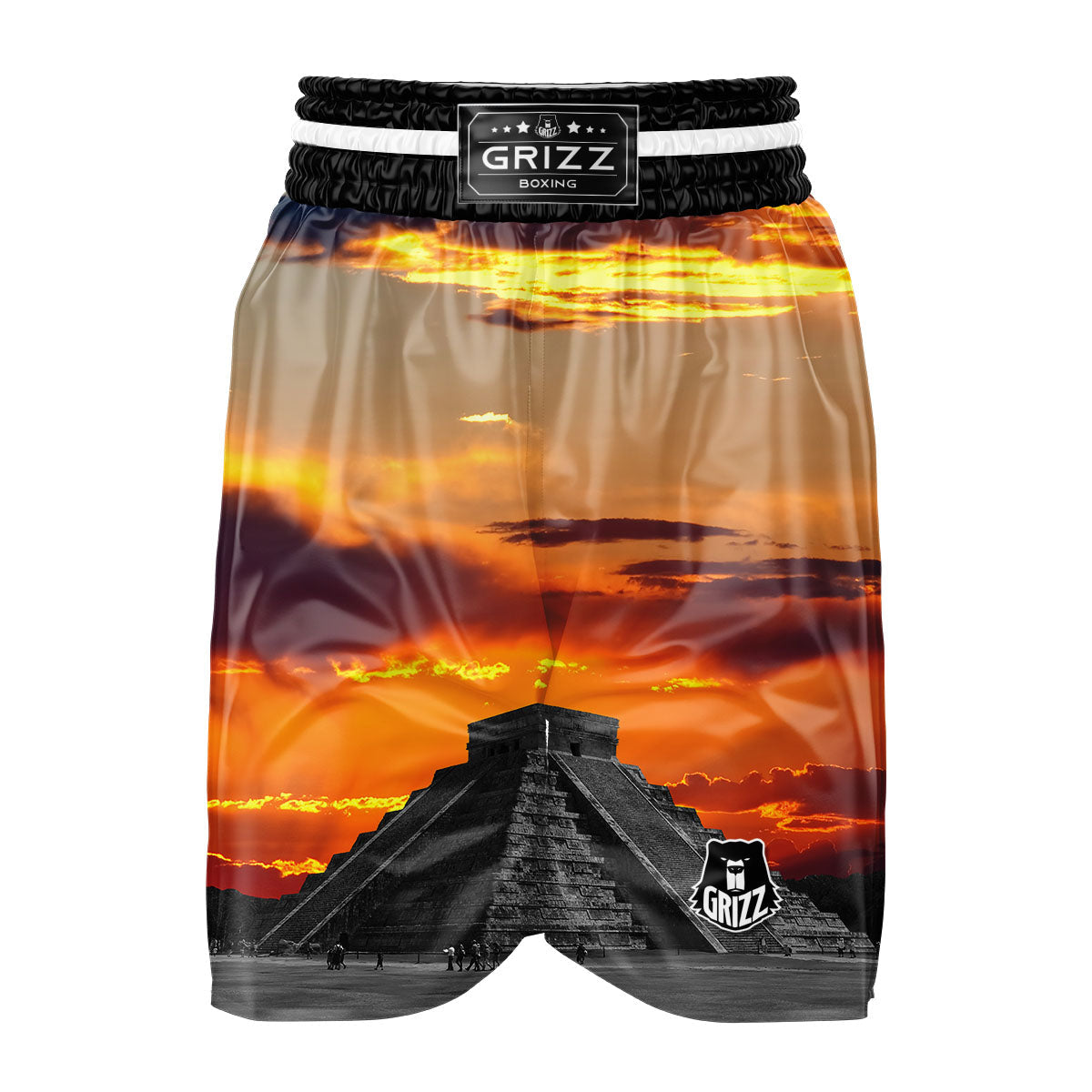 Civilization Mayan Print Boxing Shorts-grizzshop