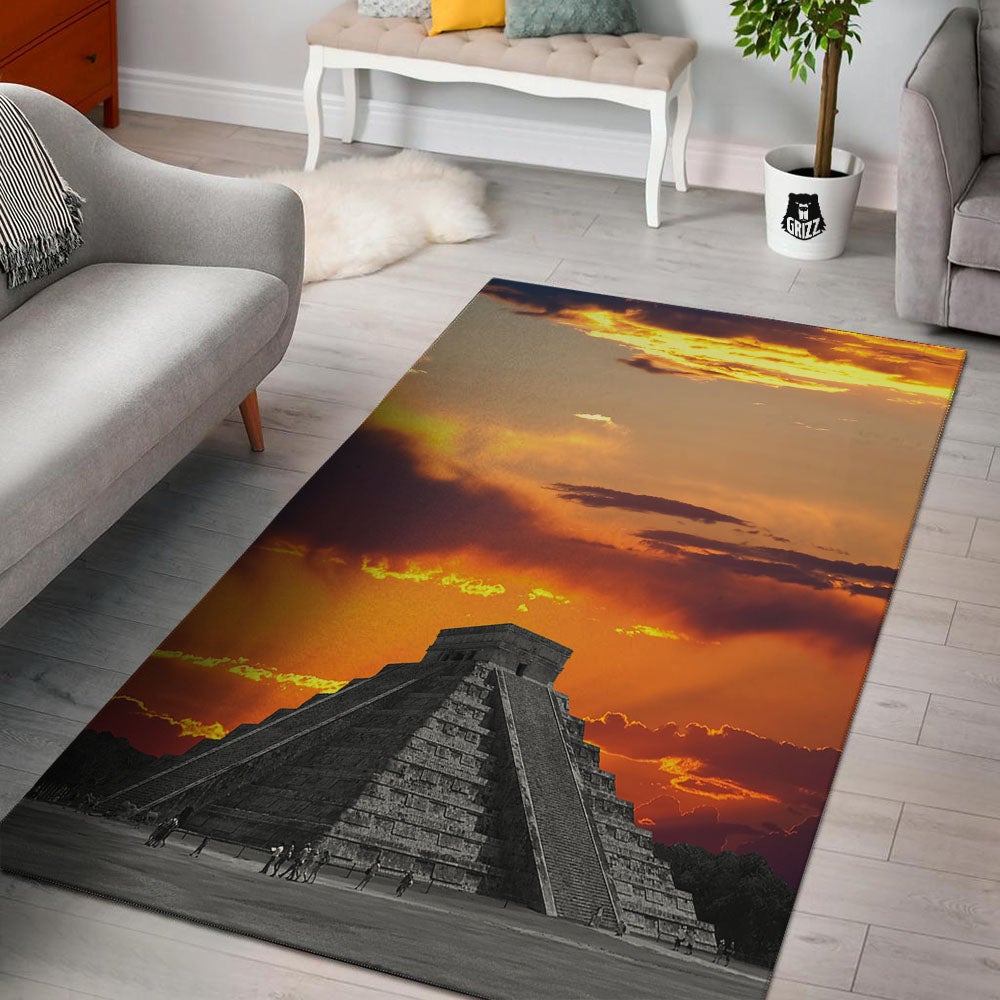 Civilization Mayan Print Floor Mat-grizzshop