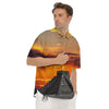 Civilization Mayan Print Men's Short Sleeve Shirts-grizzshop