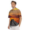 Civilization Mayan Print Men's Short Sleeve Shirts-grizzshop