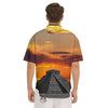 Civilization Mayan Print Men's Short Sleeve Shirts-grizzshop