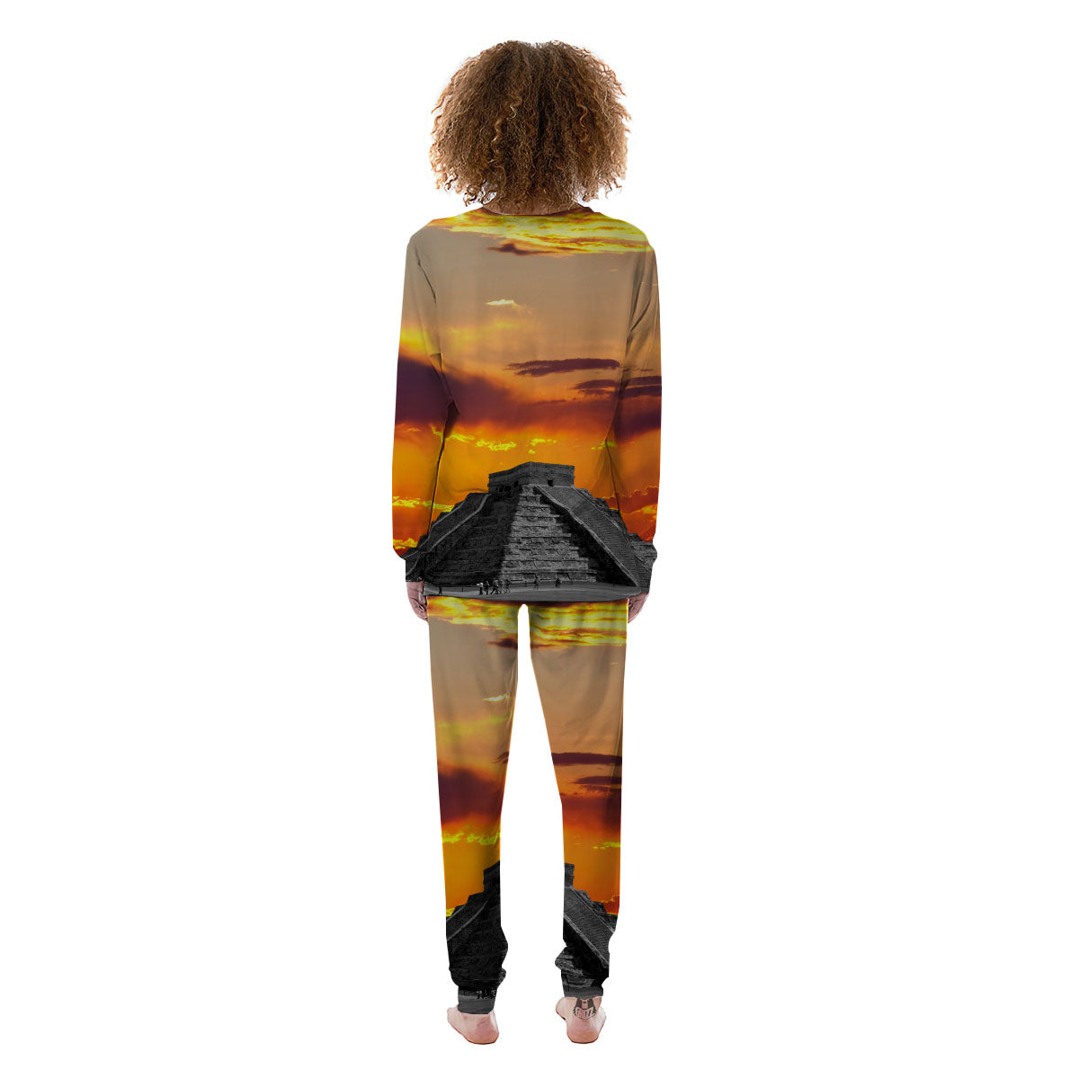 Civilization Mayan Print Women's Pajamas-grizzshop