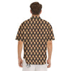 Classic Guitar Print Pattern Men's Short Sleeve Shirts-grizzshop