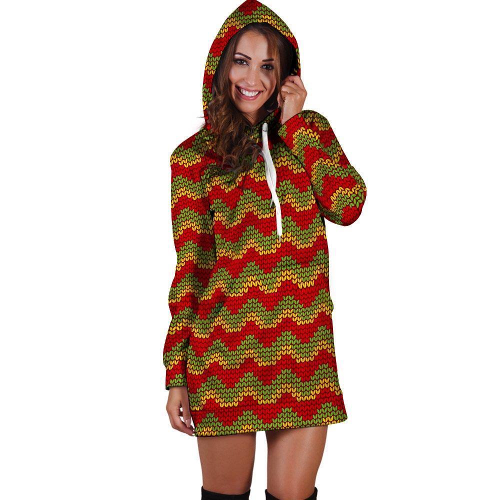 Classic Reggae Hoodie Dress-grizzshop