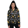 Classic Scooters Print Pattern Women's Bomber Jacket-grizzshop