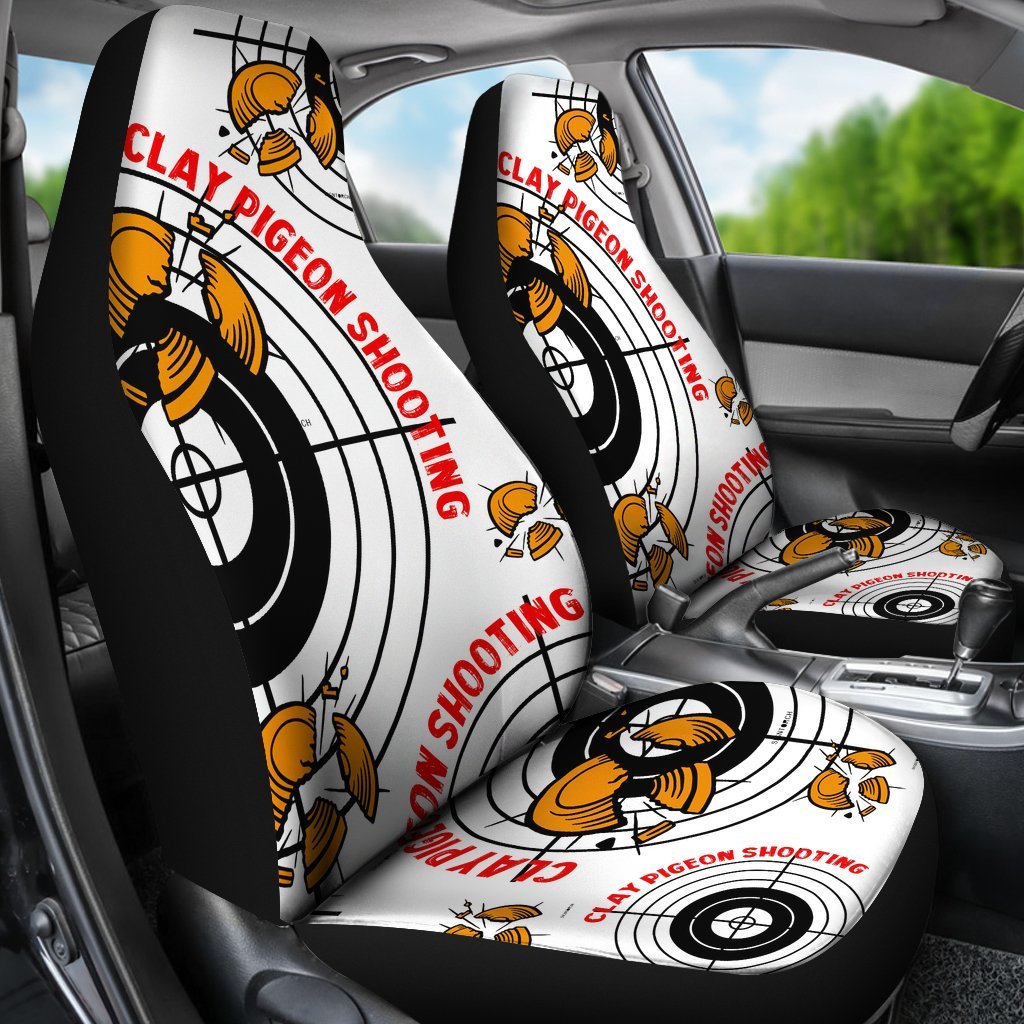 Clay Pigeon Shooting Car Seat Covers-grizzshop