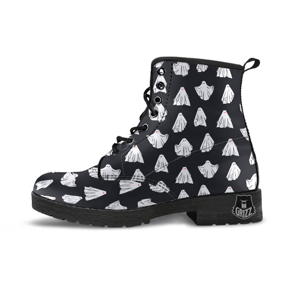 Cloth Ghosts Cartoon Print Pattern Leather Boots-grizzshop