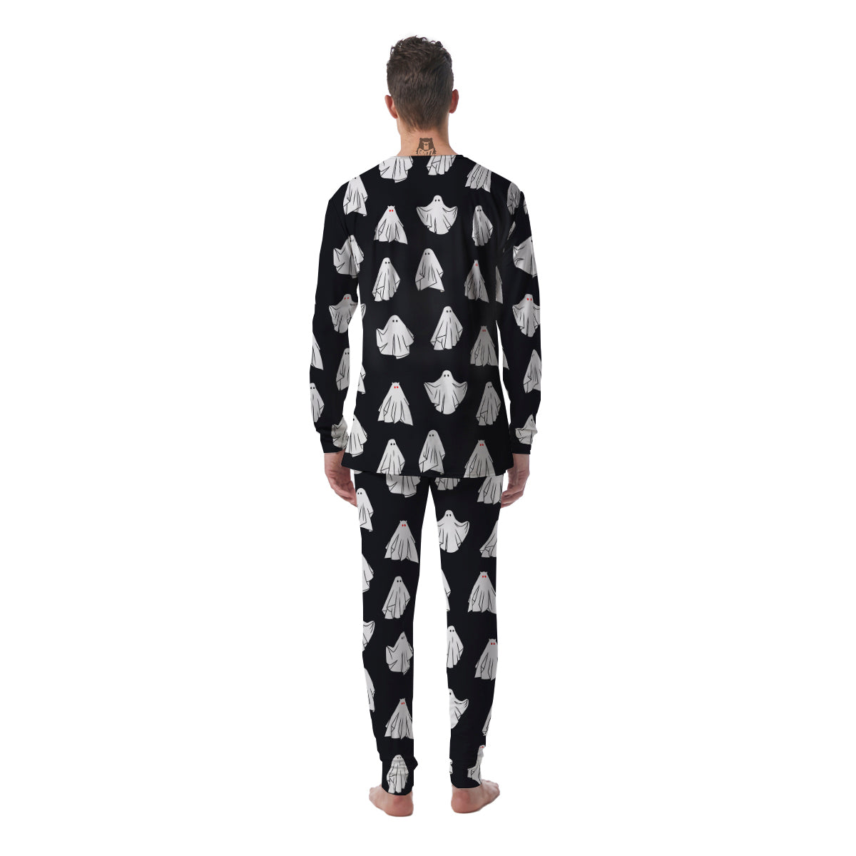 Cloth Ghosts Cartoon Print Pattern Men's Pajamas-grizzshop