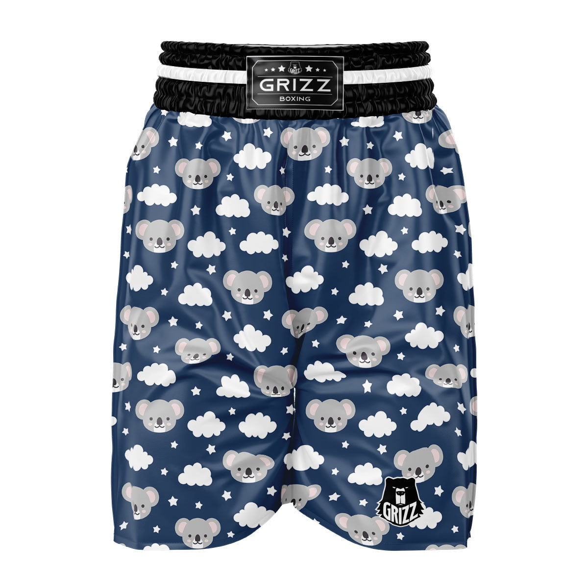 Cloud And Koala Bear Print Pattern Boxing Shorts-grizzshop