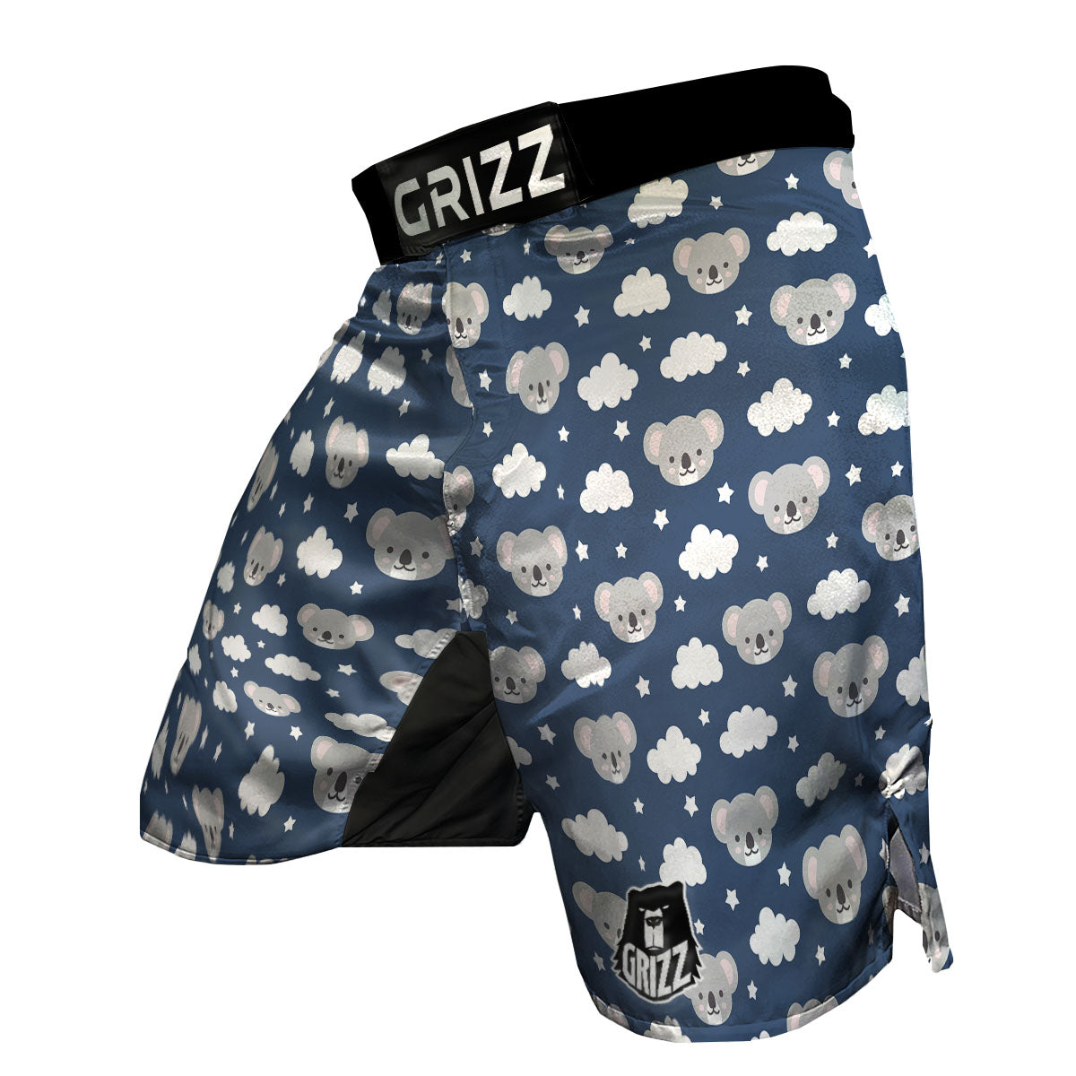 Cloud And Koala Bear Print Pattern MMA Shorts-grizzshop