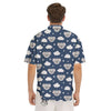 Cloud And Koala Bear Print Pattern Men's Short Sleeve Shirts-grizzshop