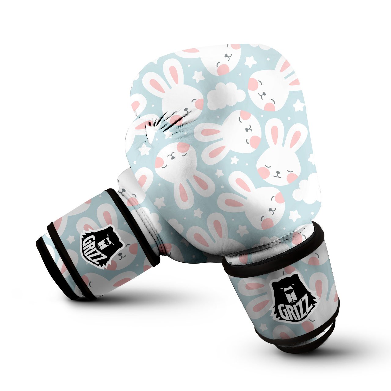 Cloud And Rabbit Print Pattern Boxing Gloves-grizzshop