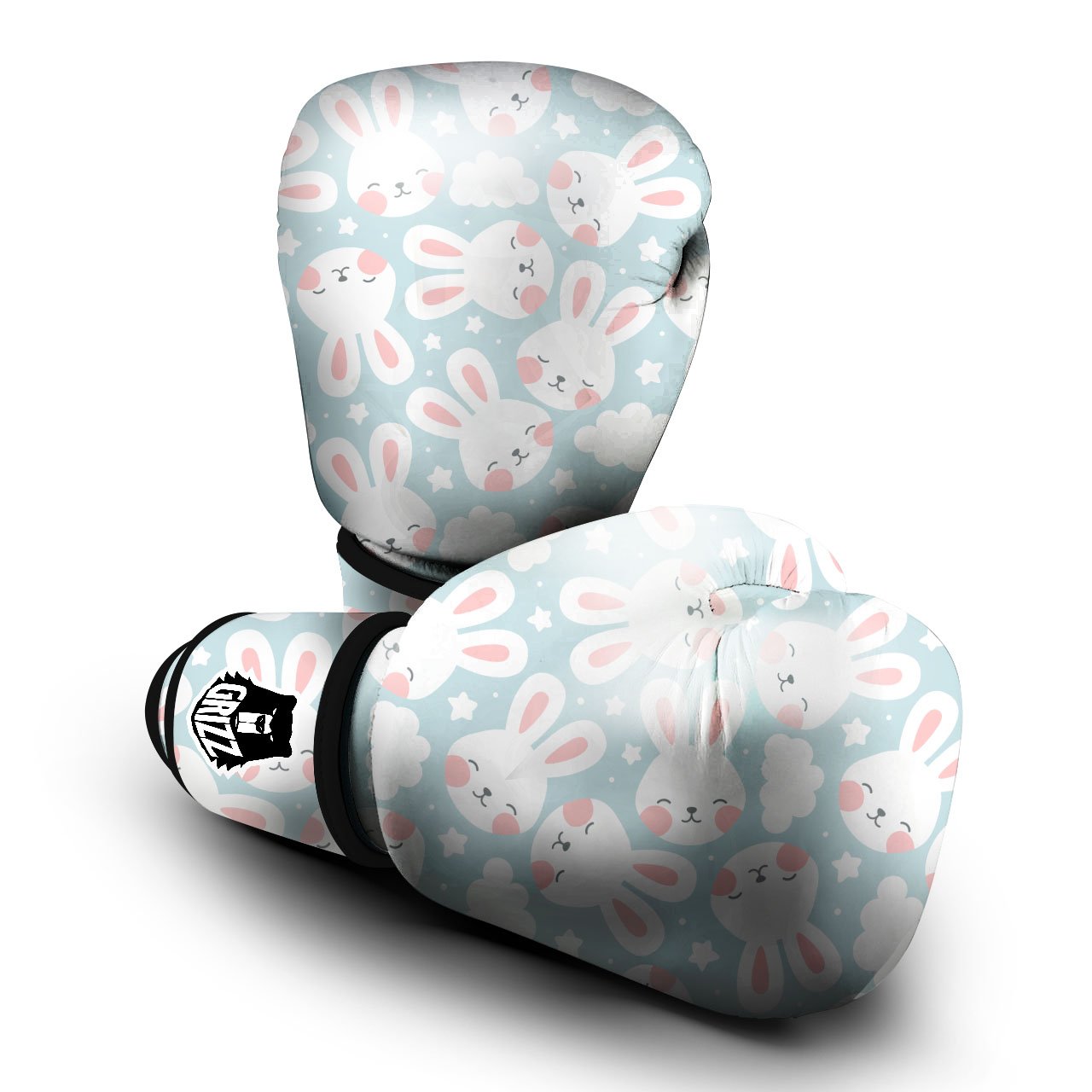 Cloud And Rabbit Print Pattern Boxing Gloves-grizzshop