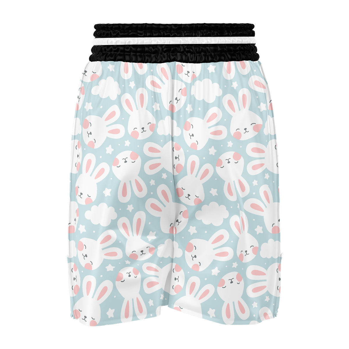 Cloud And Rabbit Print Pattern Boxing Shorts-grizzshop
