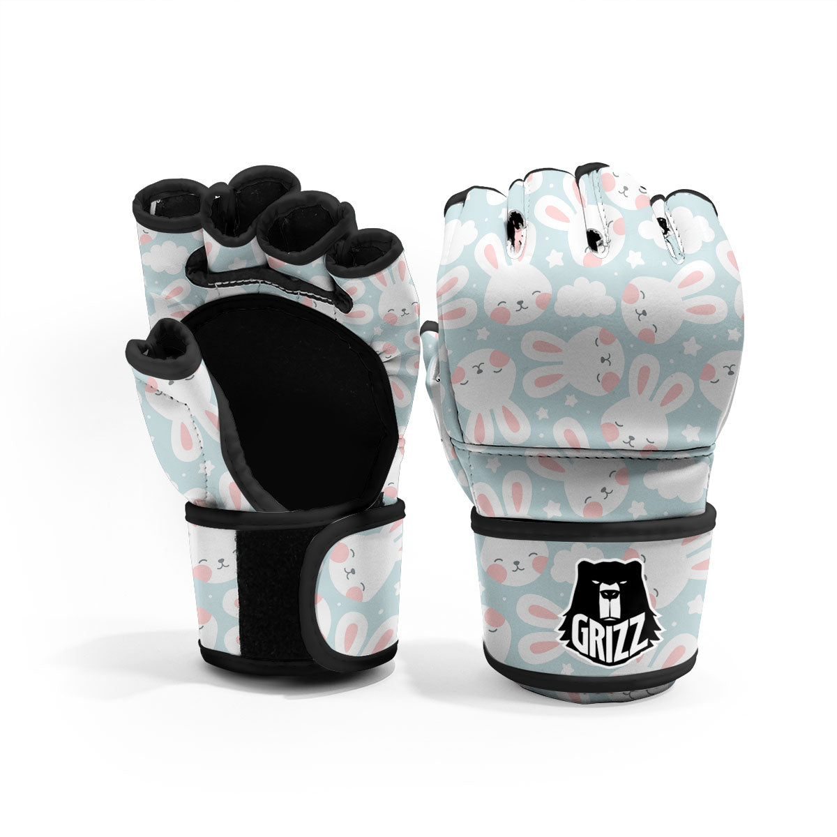 Cloud And Rabbit Print Pattern MMA Gloves-grizzshop