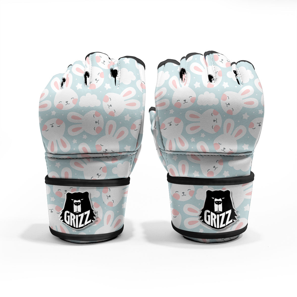 Cloud And Rabbit Print Pattern MMA Gloves-grizzshop