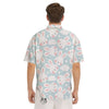 Cloud And Rabbit Print Pattern Men's Short Sleeve Shirts-grizzshop