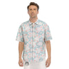 Cloud And Rabbit Print Pattern Men's Short Sleeve Shirts-grizzshop