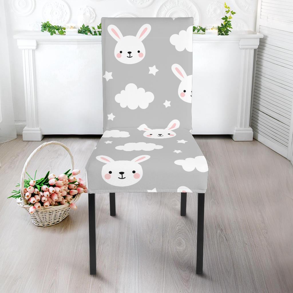 Cloud Bunny Rabbit Pattern Print Chair Cover-grizzshop