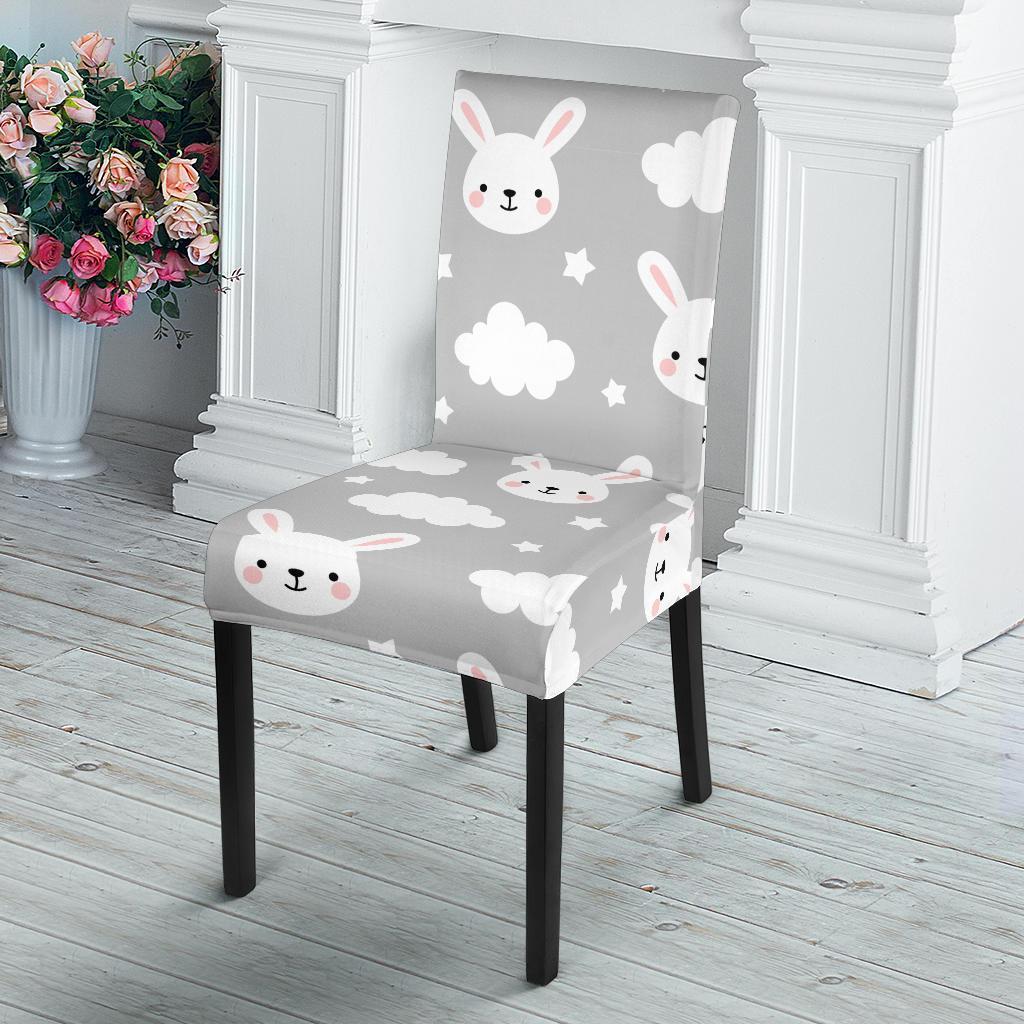 Cloud Bunny Rabbit Pattern Print Chair Cover-grizzshop