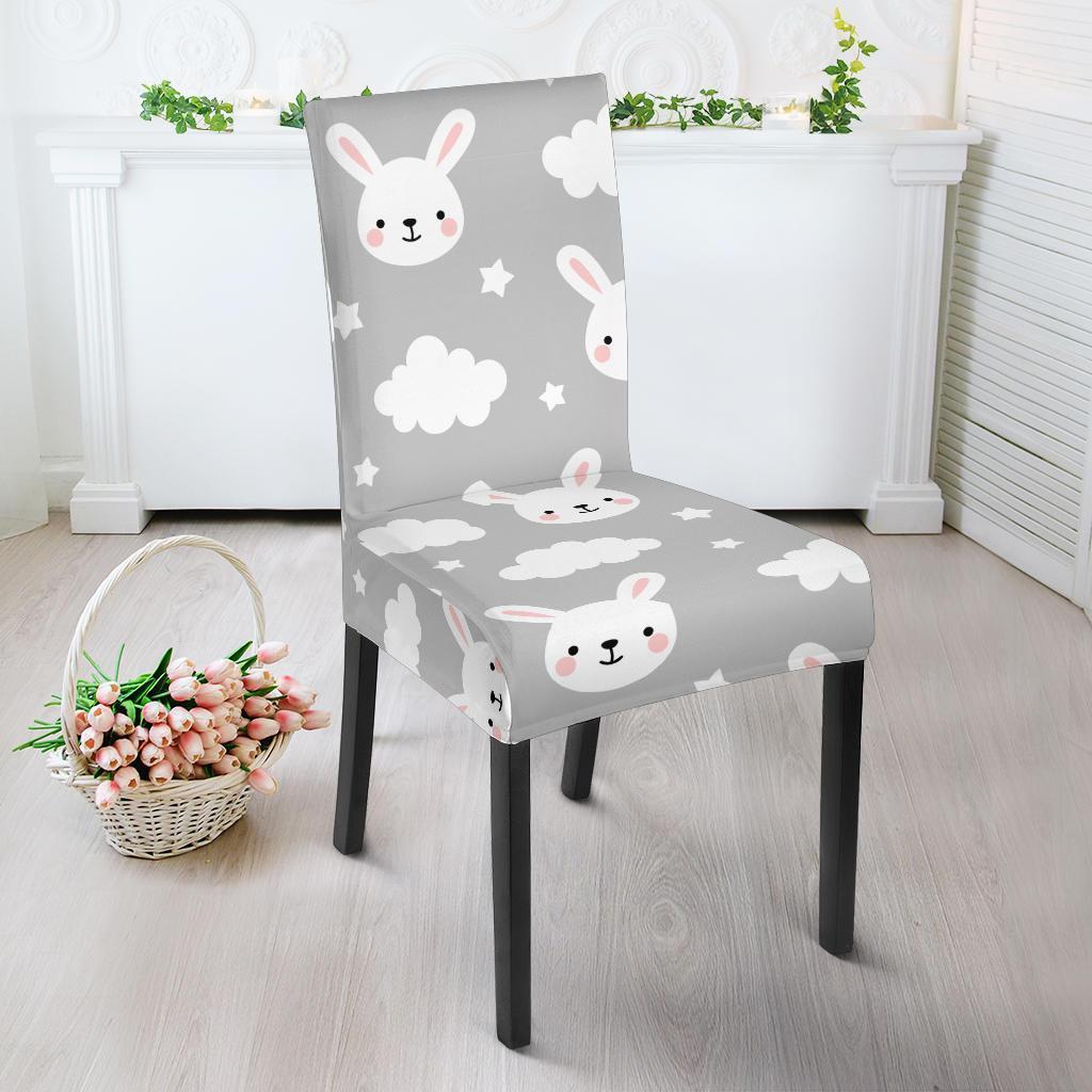 Cloud Bunny Rabbit Pattern Print Chair Cover-grizzshop