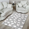 Cloud Bunny Rabbit Pattern Print Floor Mat-grizzshop