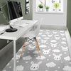 Cloud Bunny Rabbit Pattern Print Floor Mat-grizzshop