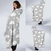 Cloud Bunny Rabbit Pattern Print Hooded Blanket-grizzshop